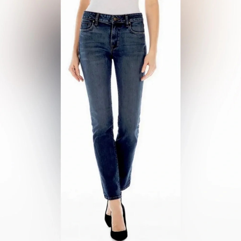 Fidelity Denim Oh Boy Boyfriend Jeans  - High Rise Dark Wash